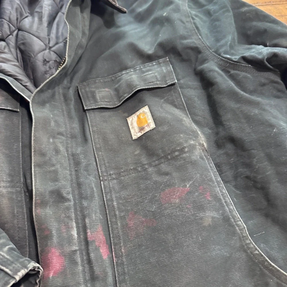 Carhartt Arctic Traditional Coat Mens 52 Regular Black Duck Canvas C03 BLK 3XL